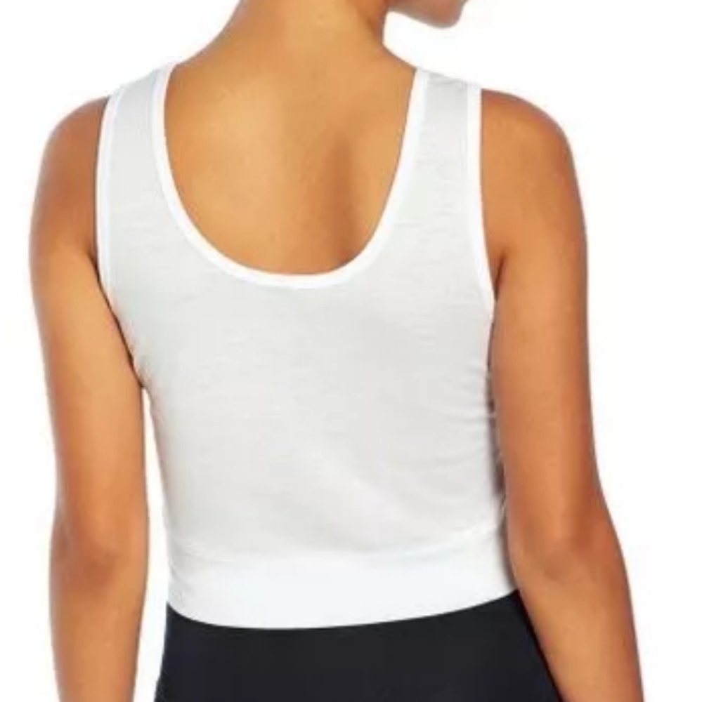 NEW Wildfox Top Darla Tie Front Crop Top Shirt Green Sleeveless Size Medium - Picture 7 of 8